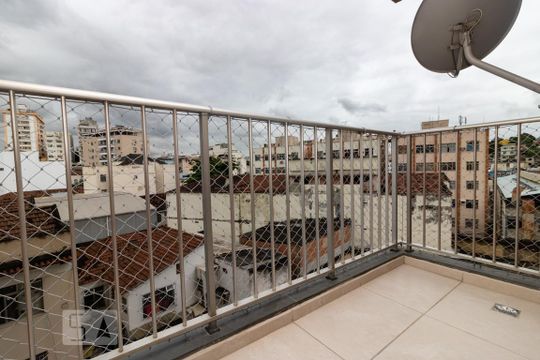 Varanda da Sala de apartamento para alugar com 2 quartos, 55m² em Méier, Rio de Janeiro