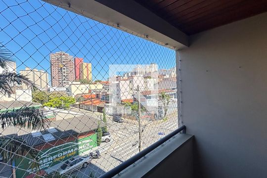Sala - Sala de Jantar Varanda de apartamento para alugar com 3 quartos, 75m² em Vila Valparaíso, Santo André