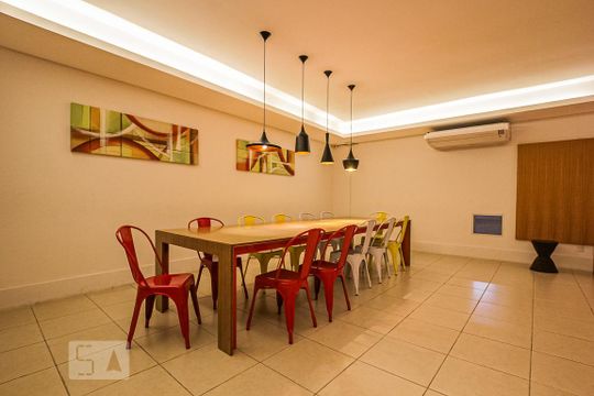 Área comum - Salão de festas de apartamento para alugar com 1 quarto, 67m² em Centro, Campinas