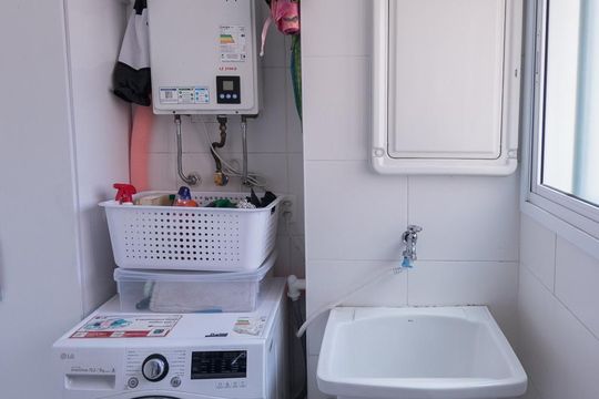 Área de Serviço de apartamento à venda com 3 quartos, 112m² em Várzea da Barra Funda, São Paulo