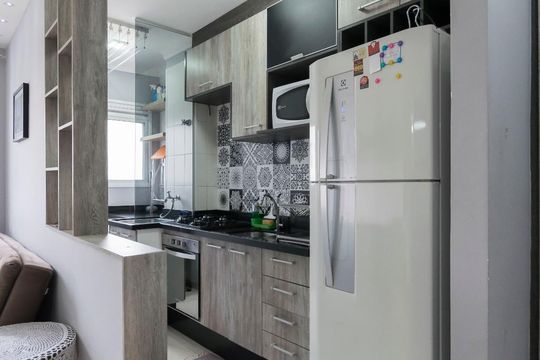 Cozinha de apartamento à venda com 1 quarto, 33m² em Cambuci, São Paulo