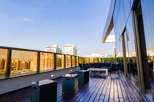 Área comum de kitnet/studio para alugar com 1 quarto, 48m² em Barro Preto, Belo Horizonte