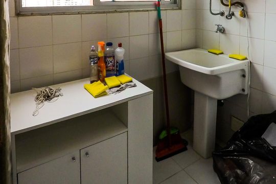 Area de servico de apartamento para alugar com 3 quartos, 64m² em Cambuci, São Paulo