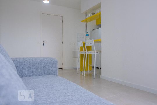 Sala/Cozinha de apartamento à venda com 1 quarto, 45m² em Centro, Rio de Janeiro