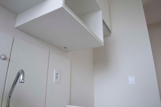 cozinha de apartamento para alugar com 2 quartos, 45m² em Vila Carminha, Campinas