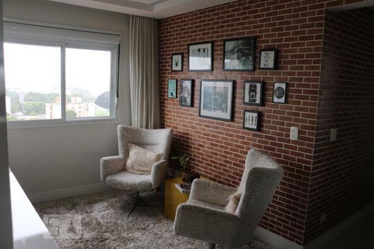 Sala de apartamento para alugar com 2 quartos, 93m² em Ahú, Curitiba