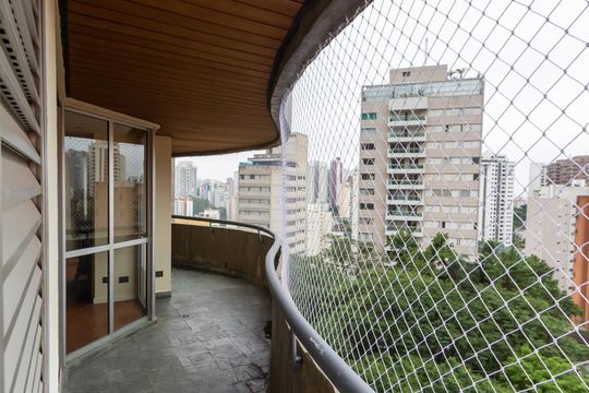 Varanda da suíte 4 de apartamento à venda com 4 quartos, 240m² em Jardim Ampliação, São Paulo