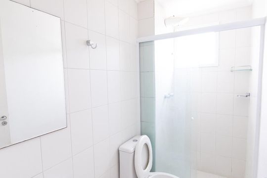 Banheiro Social de apartamento à venda com 2 quartos, 74m² em Vila Aricanduva, São Paulo