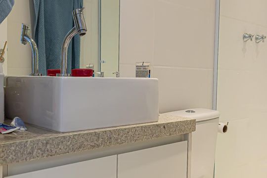 Banheiro da Suíte de apartamento para alugar com 2 quartos, 62m² em Sacomã, São Paulo