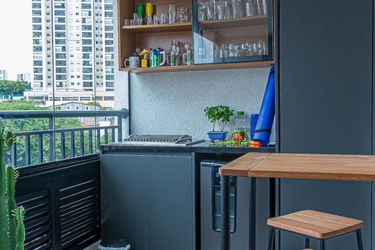 Varanda Gourmet de apartamento para alugar com 2 quartos, 62m² em Sacomã, São Paulo