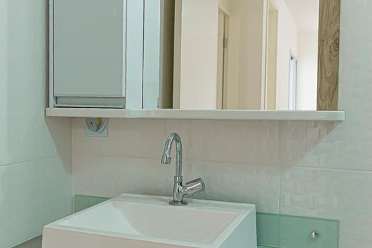 Banheiro de apartamento para alugar com 2 quartos, 45m² em Liberdade, São Paulo