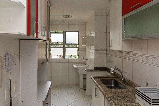 Cozinha de apartamento à venda com 3 quartos, 60m² em Jardim Textil, São Paulo