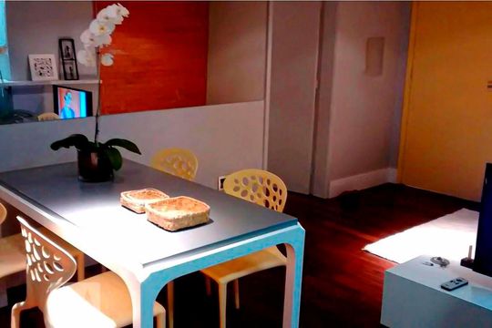 Sala de apartamento à venda com 1 quarto, 58m² em Ideal, Novo Hamburgo
