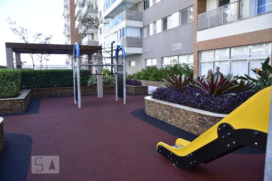 Área Comum - Playground de apartamento para alugar com 1 quarto, 65m² em Barra da Tijuca, Rio de Janeiro