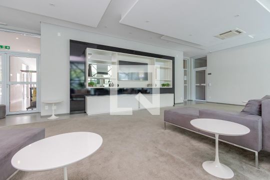 Área comum de apartamento à venda com 1 quarto, 42m² em Cidade Monções, São Paulo