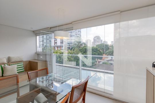 Varanda de apartamento à venda com 1 quarto, 42m² em Cidade Monções, São Paulo