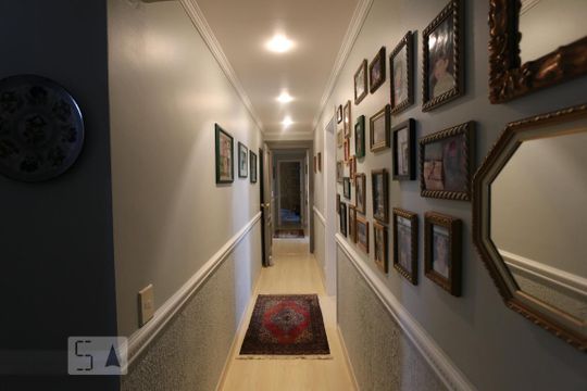 coredor de apartamento à venda com 4 quartos, 228m² em Paraisópolis, São Paulo