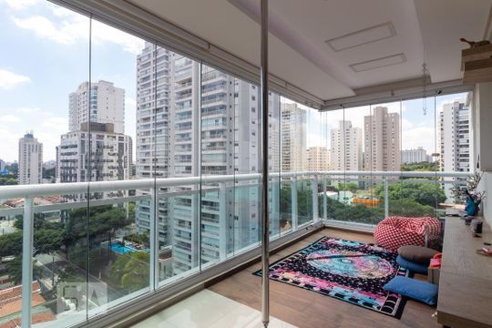 Varanda de apartamento para alugar com 2 quartos, 76m² em Jardim Santo Amaro, São Paulo