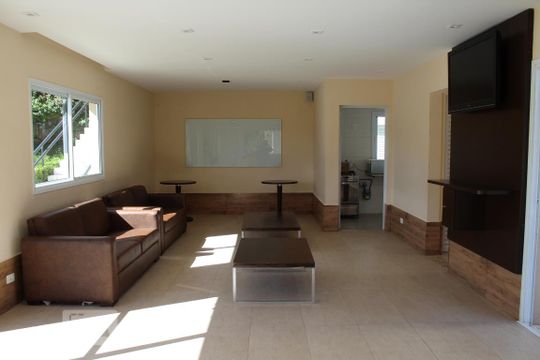 Área comum - Salão de festas de casa de condomínio à venda com 2 quartos, 69m² em Jardim Colônia, Jundiaí