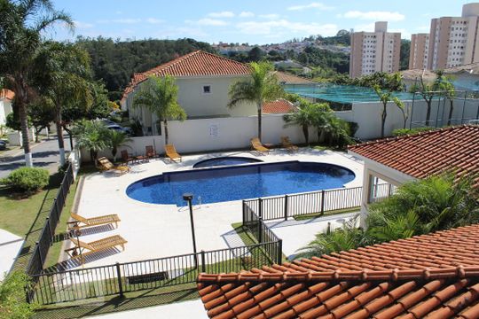 Área comum - Piscina de casa de condomínio à venda com 2 quartos, 69m² em Jardim Colônia, Jundiaí