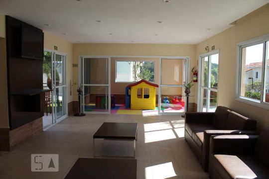 Área comum - Salão de festas de casa de condomínio à venda com 2 quartos, 69m² em Jardim Colônia, Jundiaí