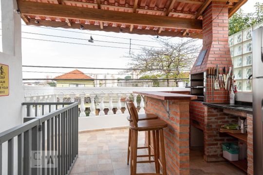 Varanda gourmet de casa à venda com 3 quartos, 180m² em Vila Guarani (z Sul), São Paulo