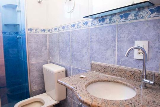 banheiro de apartamento para alugar com 2 quartos, 42m² em Jardim Novo Campos Eliseos, Campinas