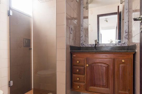 Banheiro Social de apartamento para alugar com 2 quartos, 62m² em Vila Parque Jabaquara, São Paulo