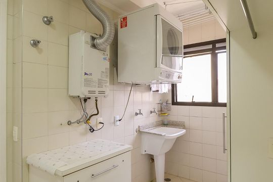 Área de serviço de apartamento à venda com 3 quartos, 170m² em Jardim Anália Franco, São Paulo