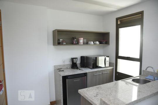 Cozinha de kitnet/studio à venda com 1 quarto, 35m² em Jacarepaguá, Rio de Janeiro