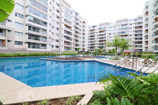 Área comum - Piscina de apartamento para alugar com 2 quartos, 83m² em Recreio dos Bandeirantes, Rio de Janeiro