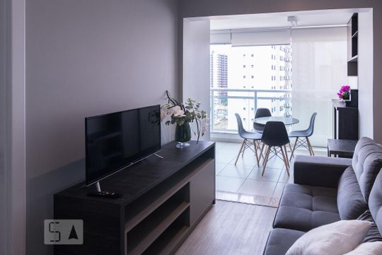 Sala de apartamento para alugar com 1 quarto, 33m² em Barra Funda, São Paulo