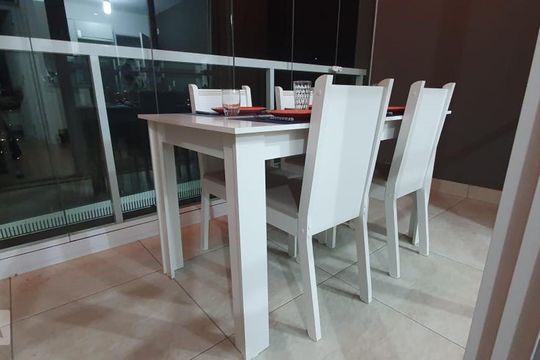 Varanda da Sala de kitnet/studio à venda com 1 quarto, 35m² em Real Parque, São Paulo