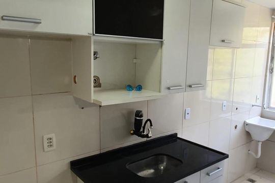 Cozinha de apartamento à venda com 2 quartos, 60m² em Pechincha, Rio de Janeiro