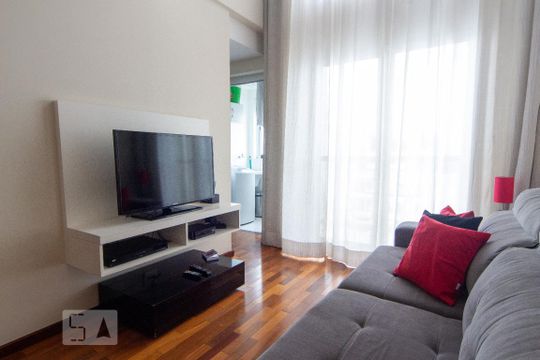 Sala de kitnet/studio para alugar com 1 quarto, 50m² em Vila Andrade, São Paulo