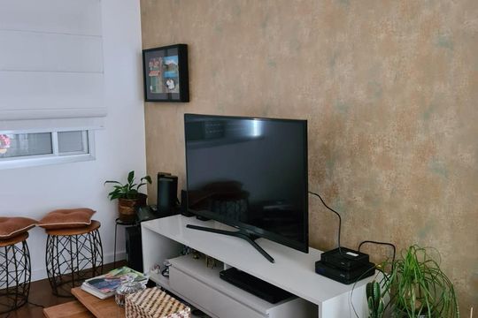 Sala de apartamento para alugar com 3 quartos, 95m² em Cidade Monções, São Paulo