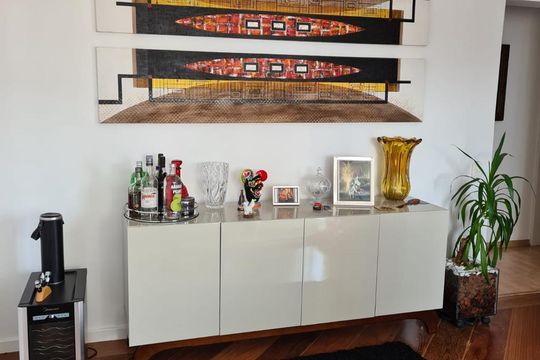 Sala de apartamento para alugar com 3 quartos, 95m² em Cidade Monções, São Paulo