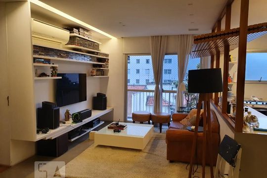 Sala de apartamento à venda com 2 quartos, 80m² em Botafogo, Rio de Janeiro