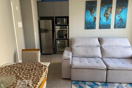 Sala de apartamento para alugar com 2 quartos, 60m² em Continental, Osasco