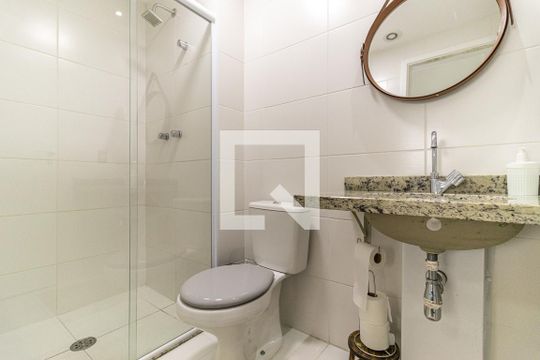 Banheiro da Suíte de apartamento para alugar com 1 quarto, 40m² em Centro, São Paulo