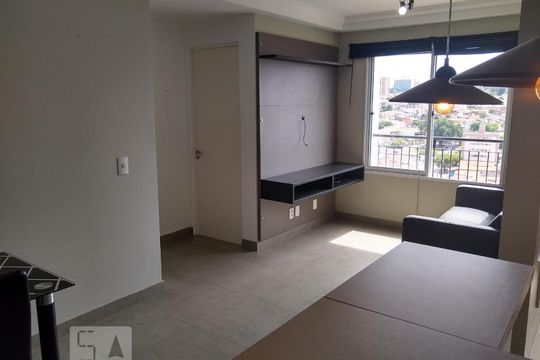 sala de apartamento para alugar com 2 quartos, 49m² em Vila Satúrnia, Campinas