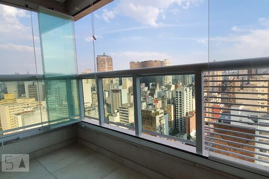 Varanda de apartamento à venda com 1 quarto, 40m² em Vila Buarque, São Paulo