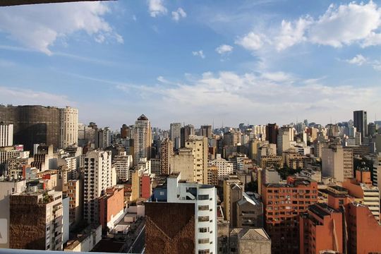 Vista da Varanda de apartamento à venda com 1 quarto, 40m² em Vila Buarque, São Paulo