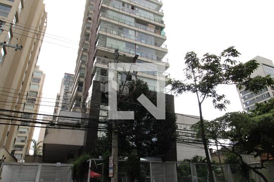 Fachada do Prédio de kitnet/studio à venda com 1 quarto, 43m² em Vila Olímpia, São Paulo
