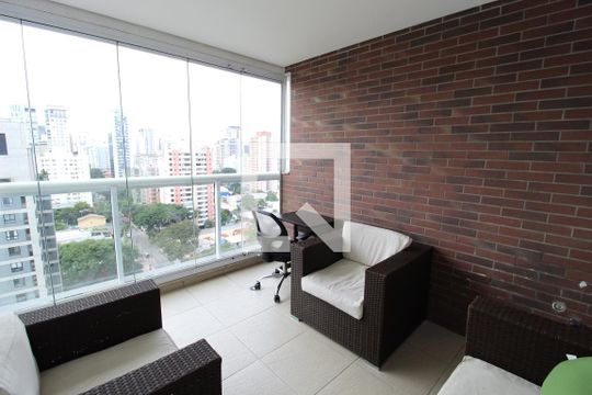 Varanda Integrada de kitnet/studio à venda com 1 quarto, 43m² em Vila Olímpia, São Paulo