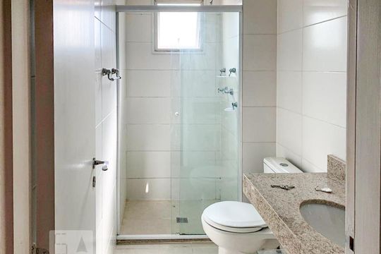 Banheiro de apartamento para alugar com 3 quartos, 109m² em Jardim Caravelas, São Paulo