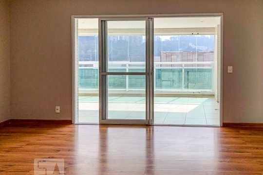 Sala de apartamento para alugar com 3 quartos, 109m² em Jardim Caravelas, São Paulo