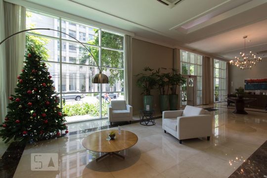 Hall de Entrada de apartamento à venda com 1 quarto, 41m² em Vila Olímpia, São Paulo