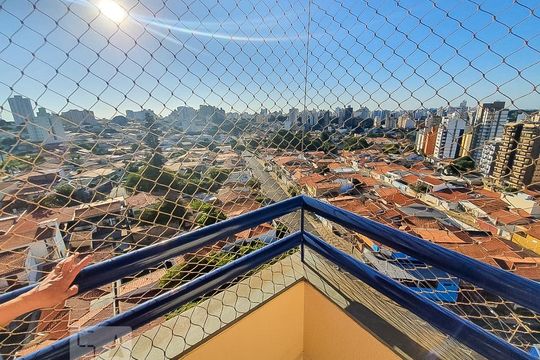 Sacada da suíte 1 de apartamento à venda com 4 quartos, 156m² em Jardim Proença, Campinas