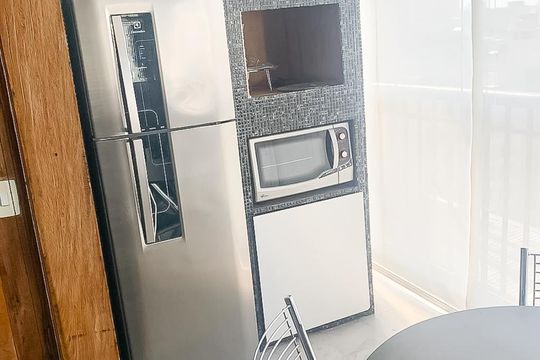Cozinha de kitnet/studio à venda com 1 quarto, 45m² em Bela Vista, São Paulo